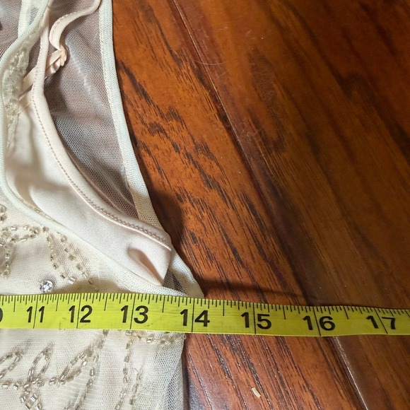 Ruby & Bloom Girls 19 Blush Pink Beaded Tulle Party Dress Fairycore Glam Elegant - Picture 5 of 6